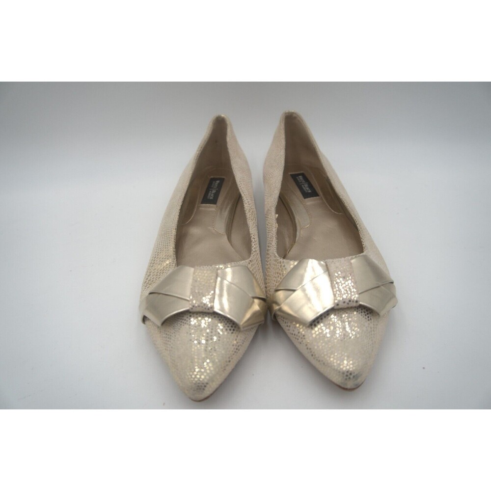 Elegant Cream Flats with Bow Accent